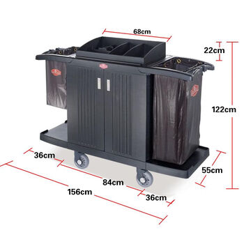 Southern bilateral service vehicle hotel room work linen vehicle room entrance hand push collection vehicle cleaning cleaning vehicle bilateral door model flexible universal