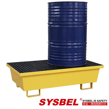 Sysbel steel two-barrel leakage pallet spm202 mobile steel two-barrel leakage pallet (with trolley) spm222 ton barrel pallet spm202