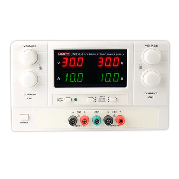 Uni-t utp13030 high-power dc regulated power supply high-precision single linear maintenance digital display power supply utp23010 (dual channel 30v/10a)