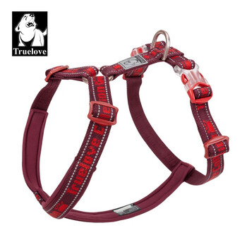Truelove dog leash vest type dog walking leash small, medium and large dog harness teddy golden retriever explosion-proof pet supplies maroon (leash not included) xs (bust 30-40cm)