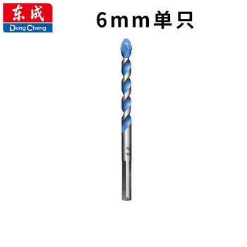 Dongcheng multifunctional wall drill bit concrete cement hole tile drill bit hand electric drill twist triangle drill bit thread drill 6mm (10 pieces)