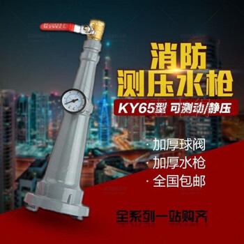 Customized fire pressure measuring water gun fire hydrant pressure measuring joint with pressure gauge device static pressure measuring dc water gun 65 specifications sn65 complete set sn65 complete set