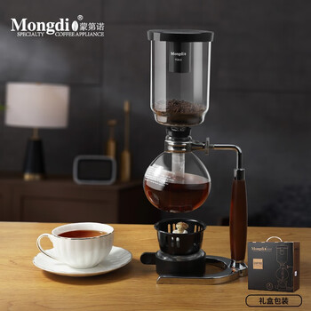 Mongdio siphon pot household siphon coffee pot set coffee maker manual set tca-3 servings