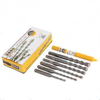 Electric hammer drill bit impact drill bit hole concrete drill bit electric hammer rotor impact rotary drill bit lichang square handle 8*200 thread 10 pieces