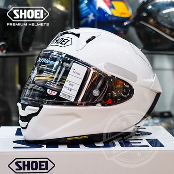 Shoei helmet x15 motorcycle full-face helmet original imported men's and women's four seasons racing track motorcycle helmet x15-bright white l