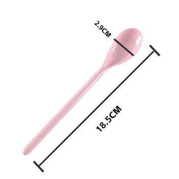 Bangyue small spoon for digging seasonings plastic melamine long-handled spoon household plastic food-grade coffee stirring seasoning spoon baby one pack (random color)