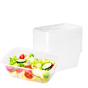 Shani oude disposable lunch box transparent square box 300 pcs/carton 500ml