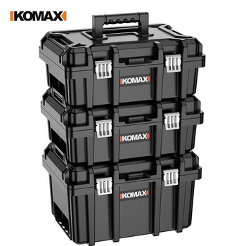 Komax extra large toolbox empty box plastic storage box car multifunctional repair tool box household hardware storage box a+a+b superposition combination