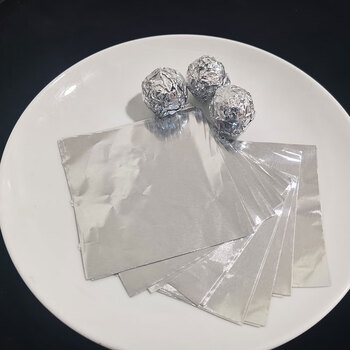 Clcey glossy silver tin foil no. 3 square slices 7789101213203045cm aluminum foil paper no. 3 silver glossy 7*7cm 500 sheets