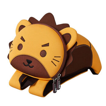 Nohoo children's schoolbags for boys and girls kindergarten backpack cartoon animal anti-lost rope small bag lion medium size