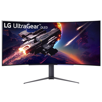 95% new lg 44.5-inch oled 240hz 0.03ms (gtg) hdmi2.1 800r supports dts sound effects, low blue light certification pbp pip gaming monitor 45gr95qe