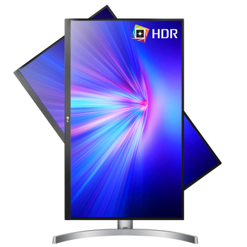 80% new lg 27-inch uhd 4k ultra high definition hdr400 srgb99% freesync gaming monitor, suitable for ps5, rotating lift, low flicker, dual hdmi 27ul650-w