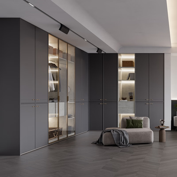 Yadan yadan home cloakroom customized kitchen cabinet storage cabinet customized living room whole house space customized hexiang board