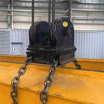 Renjuyi crane is installed with a height-limited pulley set and a set of ultra-high pulleys 6t (including chain)