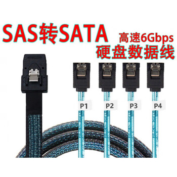 2008 pass-through card sas hard disk expansion card adapter card hba card nas drive-free esxi array 1 minute 4 straight head (1 meter)