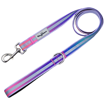 Hugsmart gradient color dog leash-l training daily dog walking explosion-proof dog leash