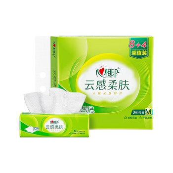 Heart to heart tian xuning recommends tissue paper, facial tissue, cloud-like soft skin, 3 layers, 78 tissue paper * 12 packs, m size tissue, carrying bag