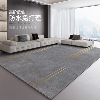 Wanchuang living room carpet home bedroom sofa bedside blanket waterproof anti-fouling no-wash thickened light luxury high-end large area carpet nordic 101 200*300cm versatile size