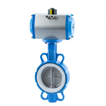 Nanva d671f-16qb3 gt pneumatic ptfe butterfly valve stainless steel ball ink body soft seal clamp butterfly valve dn40