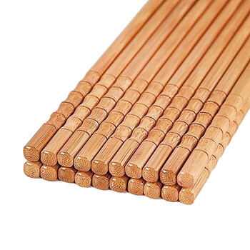 Aiziyou household bamboo chopsticks 10 pairs nanzhu no paint no wax natural pointed long chopsticks household tableware 10 pairs bamboo chopsticks