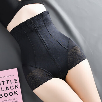 Tingmei (gracewell) high waist belly controlling butt lifting panties women's powerful belly restraint postpartum corset shaping belly controlling hip lifting pants black 2xl suitable for 126-140 jin