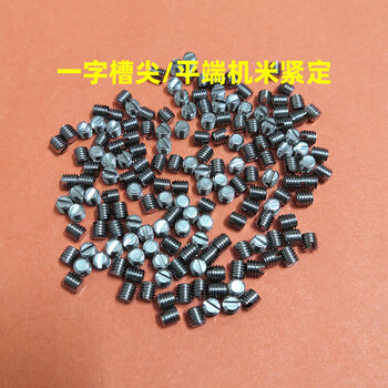 Renjuyi slotted screw 1214 machine meters stainless steel 62 flat end set screw tip supports customization m33 tip 100 pieces in stock