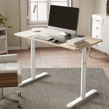 Saitu e-sports computer table desk height adjustable 1.5 meters mechanical lifting game competition table maple color