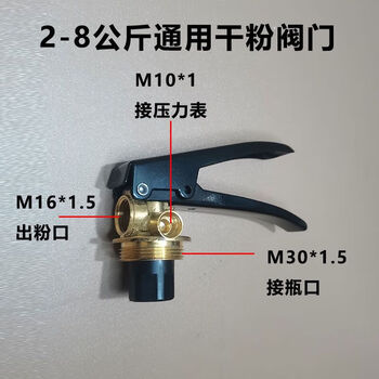 Portable dry powder fire extinguisher valve pressure handle valve trolley head 4kg 35kg fire equipment maintenance accessories 2-8 kg fire extinguisher valve conventional