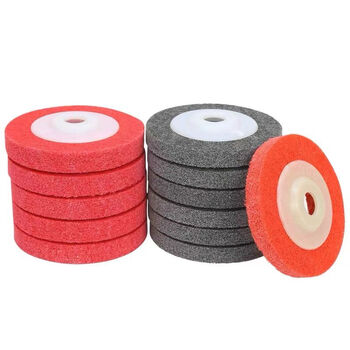 He jiangong fiber wheel 100 stainless steel polishing disc fiber wheel polishing artifact 9p red 3 pieces