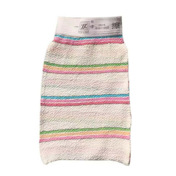 One side bath towel, bath gloves, mud rub, back towel, extra coarse thickened bath and sauna wipe, color striped towel, coarse sand 3 pieces experience_recommended for men