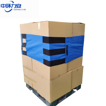 Zhonghuan lian cargo oxford cloth card board strap with velcro pallet fixing strap blue 20cm*4.6m