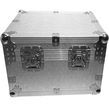 Customized aluminum alloy box flight case instrument equipment wire transport turnover box audio box safety protection tool box silver