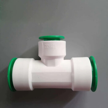 Suitable for water pipe quick connector quick connector 4 points 320 directly thickened inner wire ppr hot melt-free pvc pe 3225 tee 1 inch to 6