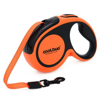Dog leash automatic retractable dog rope dog chain medium small dog walking puppy internet celebrity pet use coolbud explosion-proof rush 5 meters - orange 5 meters