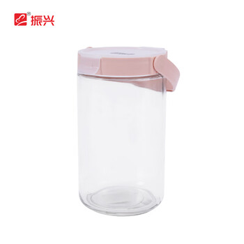 Zhenxing glass sealed jar storage bottle storage jar wine glass bottle honey bottle jam bottle pickle jar yh5017 red 1.9l