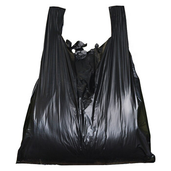 Rongtao large black plastic bag thickened vest bag clothing packing moving bag one 82*113 thickened extra large 200 pieces