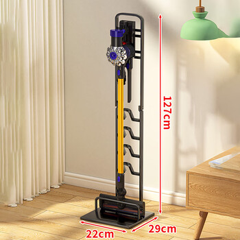 Fantasy vacuum cleaner bracket storage rack v8v12 vacuum cleaner hanger vertical household vacuum cleaner rack small one-in-one special model black