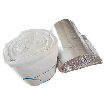 Aluminum silicate needle punched blanket, high temperature resistant ceramic fiber blanket, asbestos-free pipe insulation roll felt, boiler fireproof cotton, 1 piece, 3 days minimum, thickness 10mm, whole roll 61cm wide x 15 meters long