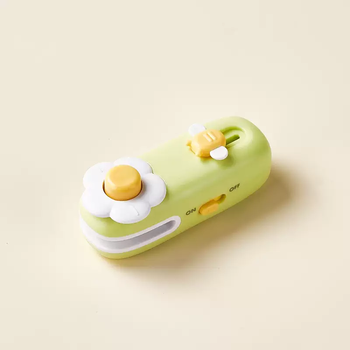 Yusen yiduo jiuji sealing machine small household hand pressure sealer mini portable snack plastic bag heat sealing artifact flower two-in-one sealing machine sprout green