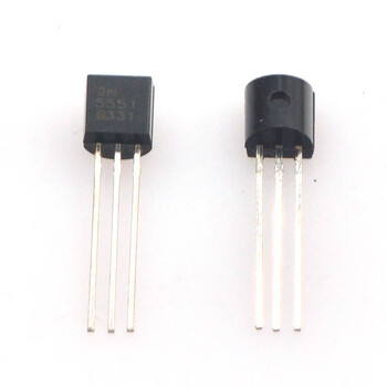 Taotimeclub transistor 2n5551 0.6a/160v npn low power 10 pieces
