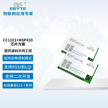 Ebyte 400/900mhz wireless rf module cc1101/msp430fr2433 requires your own antenna e07-400t10s