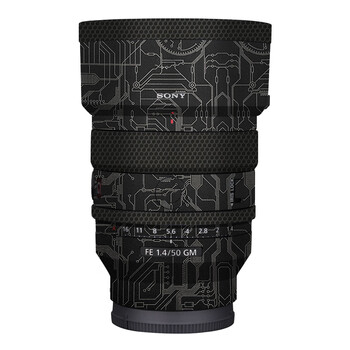 Meibendo suitable for sony 50f1.4gm protective film lens sticker fe50 1.4 gm frosted carbon fiber 3m circuit dark gold fe50f1.4gm