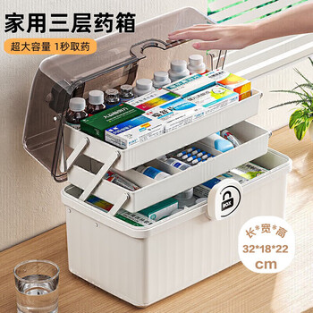 Miaoxinsi pet high-transparency home medicine box classification storage box large extra large capacity medicine box small first aid box for home use