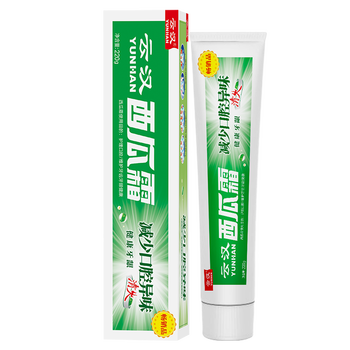 Yunhan (yunhan) yunhan refined watermelon cream toothpaste mint scent fresh breath reduces teeth stains and whitens teeth refined (icy mint) 220g 1 tube