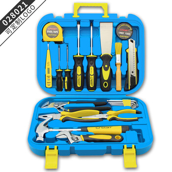 Pick-up cat tool box set household hardware collection screwdriver pliers german quality household repair set 21-piece household utility tool set