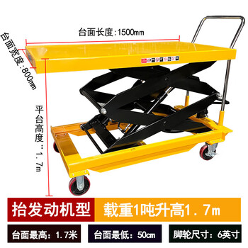 Shaoyi manual hydraulic lifting platform truck mobile flatbed electric lift hand push small lift trolley 150kg 0.72m - table top 70*45cm
