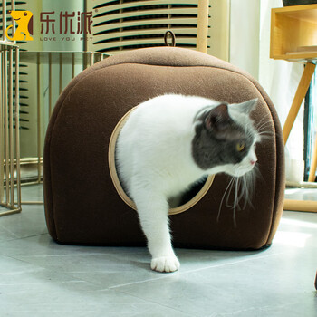 Leyoupai yurt cat house, warm in winter, enclosed four-season dog house, pet house, cat house, large size