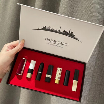 D&f austrian edition lipstick perfume sample makeup gift box set chinese valentine's day birthday gift for girlfriend and best friend seven sample lipstick set delivery handbag