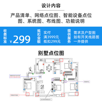 Mijia xiaomi whole house smart home control system family villa whole house lighting curtain custom design package villa plan design