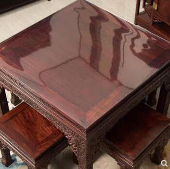 Super luxurious and odorless pvc transparent square table tablecloth waterproof oil anti-scalding no-wash household table mat plastic square environmentally friendly transparent 1.0 125*125cm square